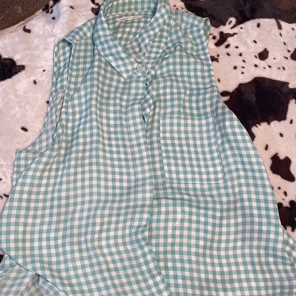Button Up Tank Top